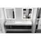 Castello Usa Amazon 84-inch Black Vanity Set with White Top and Gold Handles CB-MC-84BLK-GLD-2056-WH - alternate 7